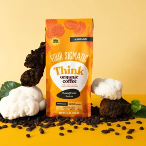 Four Sigmatic Think Mushroom Coffee Lion's Mane Kvernede kaffebønner 8 poser