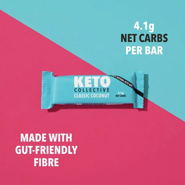 Keto Collective Classic Coconut - Lavkarbo Bar 15 x 40 g