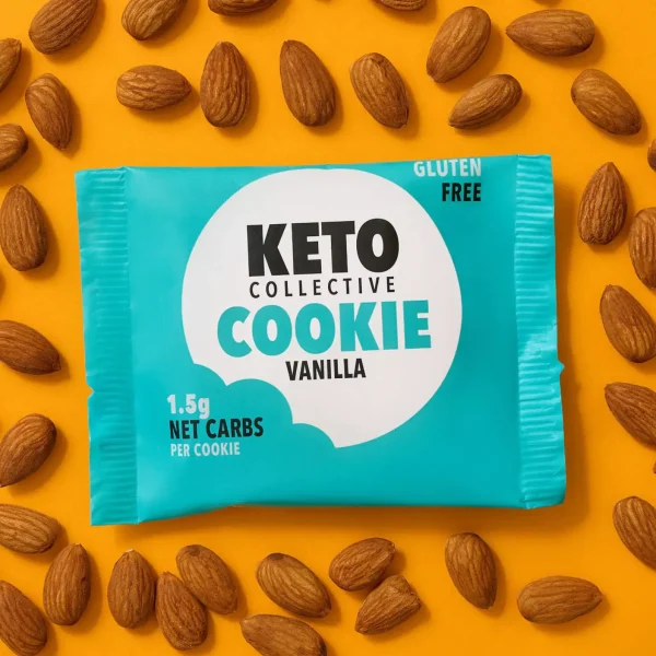 KETO Collective Cookie Vanilla - Larvkarbo kjeks 12 x 30 g - lavkarbo kjeks