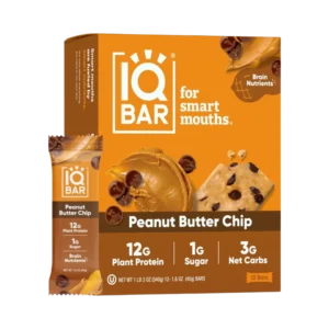 Peanut Butter Chip  Lavkarbo + Vegansk proteinbar 45 g 12 x 45g