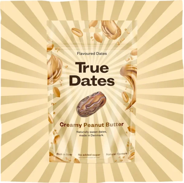 True Dates Creamy Peanut Butter 100g 12 poser