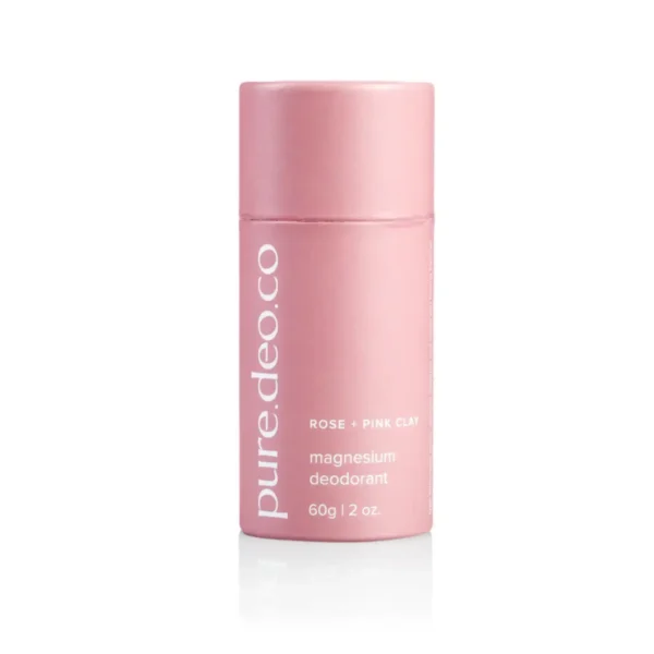 Magnesium Deodorant - Rose + Pink Clay 50g