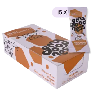 Crunchy Choc Chip  - Oat & Nut Butter Bar 15 x 30 g
