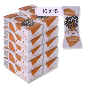 10 kolli: Crunchy Choc Chip  - Oat & Nut Butter Bar 15 x 30 g